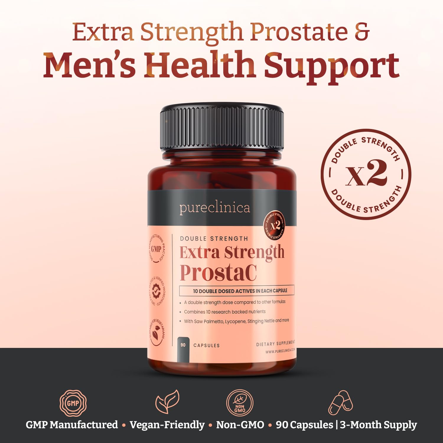 Beta-Sitosterol tablets in ProstaC for balanced hormonal support