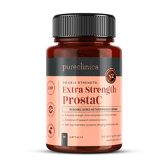 Pureclinica ProstaC bottle showing Saw Palmetto extract for urinary comfort