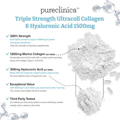 PureClinica daily-dosed bottle ready for a simple one-per-day routine