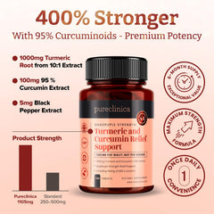 PureClinica 180 tablets bottle label highlighting six months supply