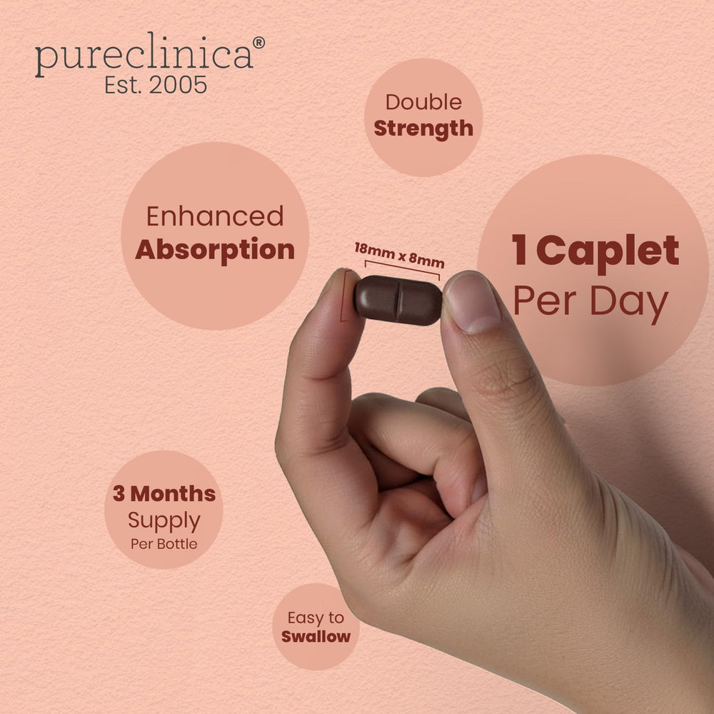 PureClinica Veev Intimate Flora caplet being poured for daily use