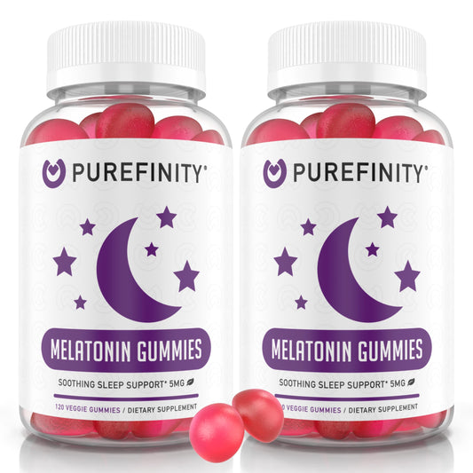 PUREFINITY kids melatonin gummies in berry flavor for a gentle nightly routine