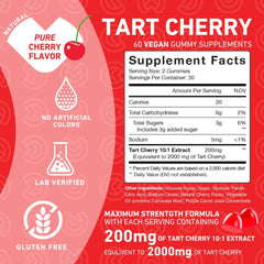 PUREFINITY Tart Cherry Gummies pack; value duo for daily use