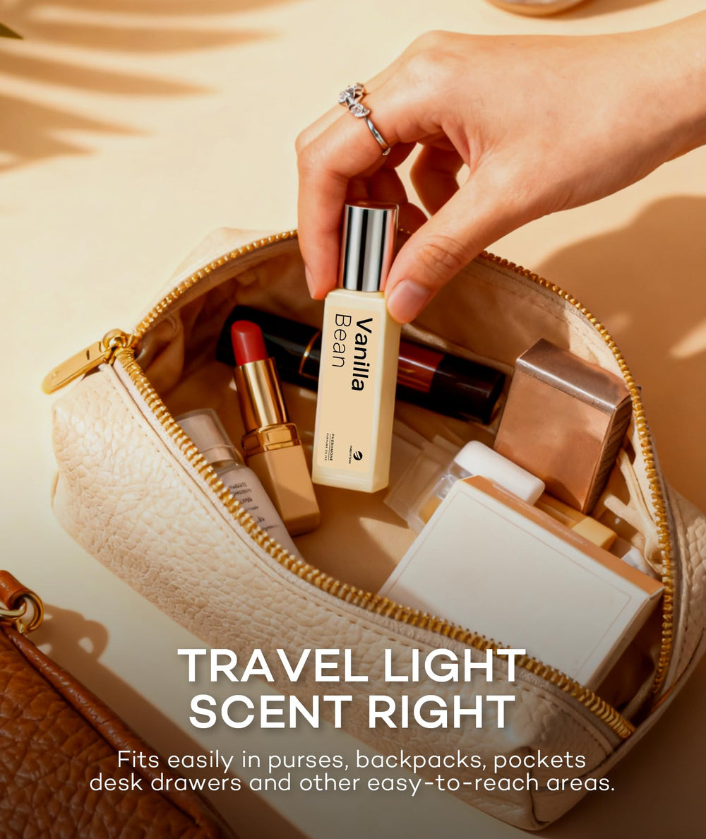 Purefittech travel-size two-pack shows compact spill-free rollerball for on-the-go
