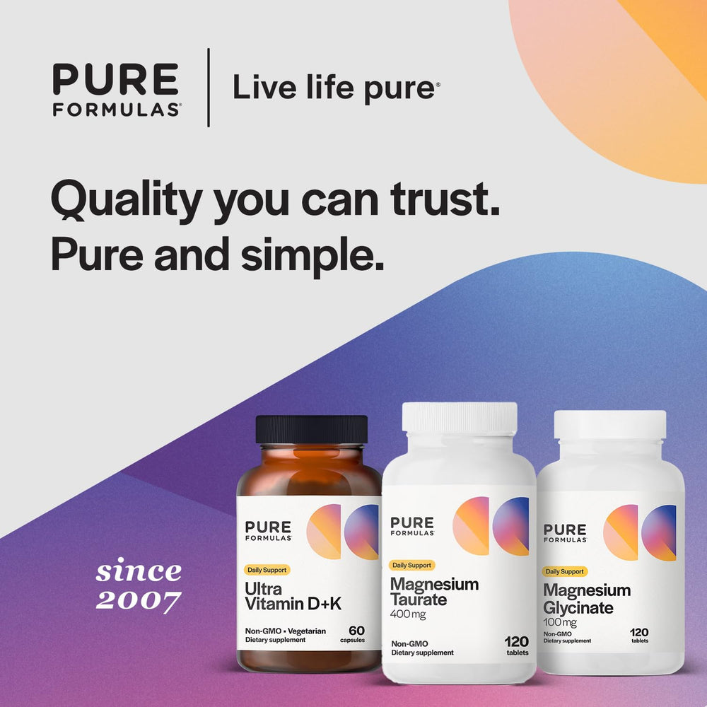 PureFormulas 120-tablet pack showing a one-month supply.