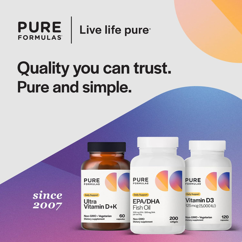PureFormulas freshness seal helps maintain potency.