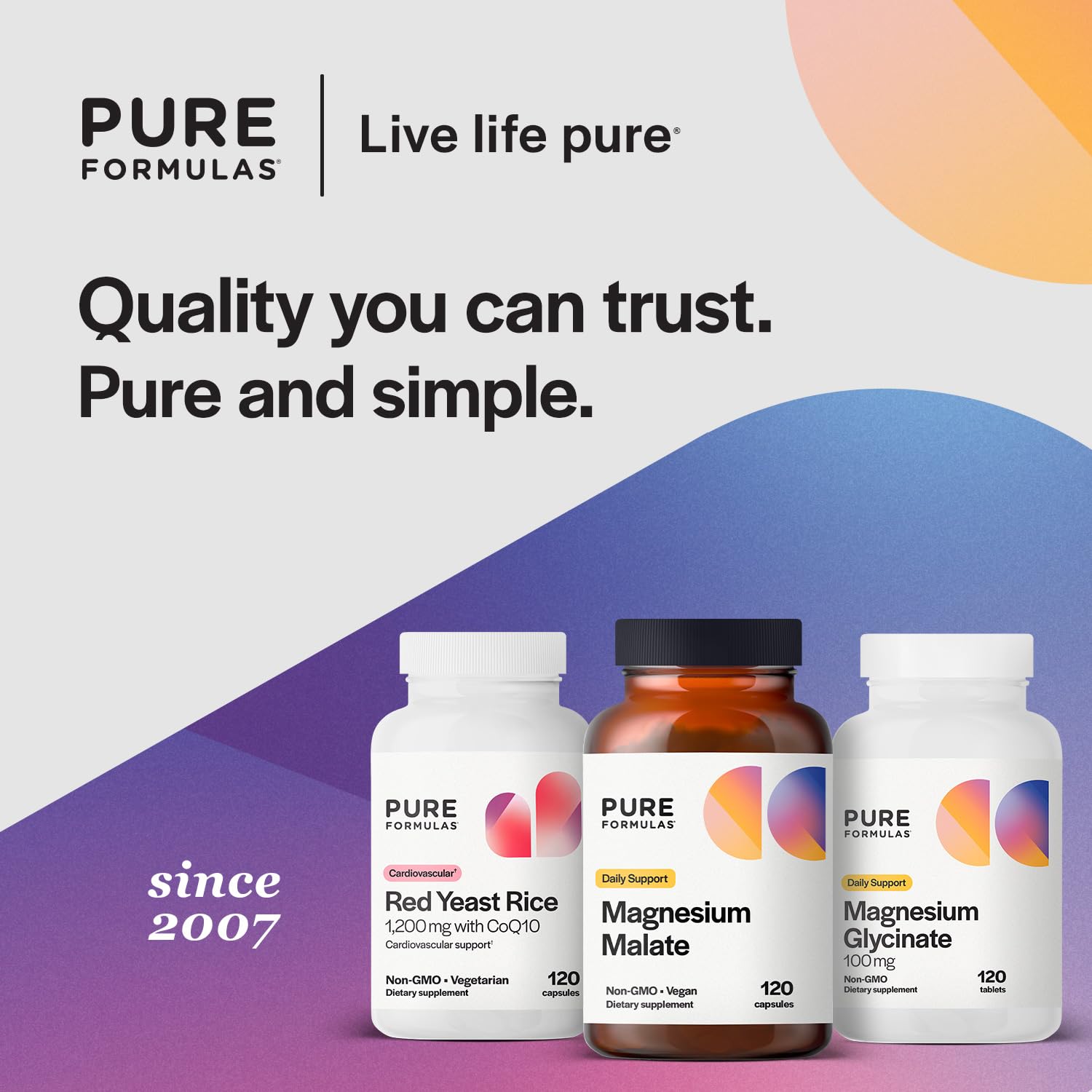 PureFormulas magnesium malate capsules on a gym bench suggesting daily muscular recovery support.