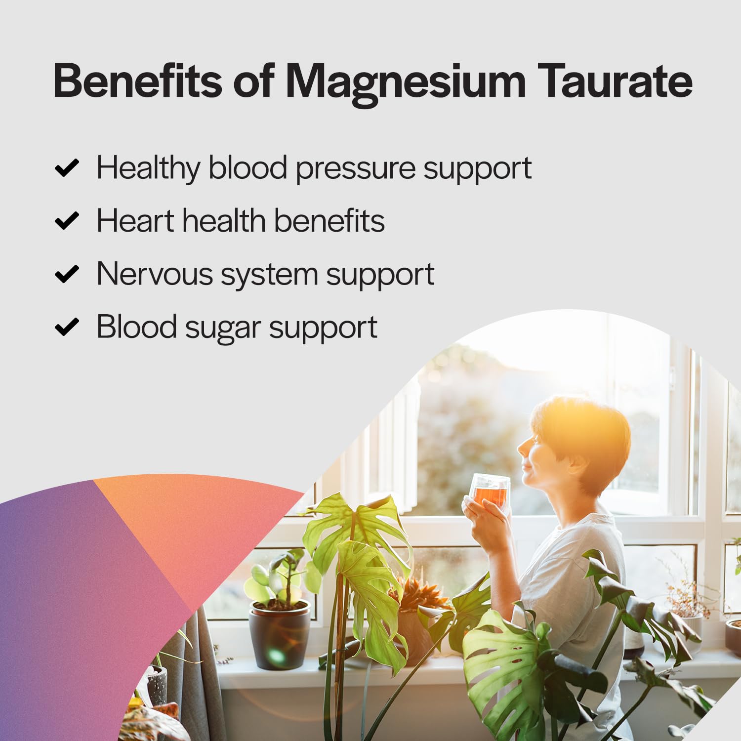 PureFormulas Magnesium Taurate packaging illustrating a one-month bottle.