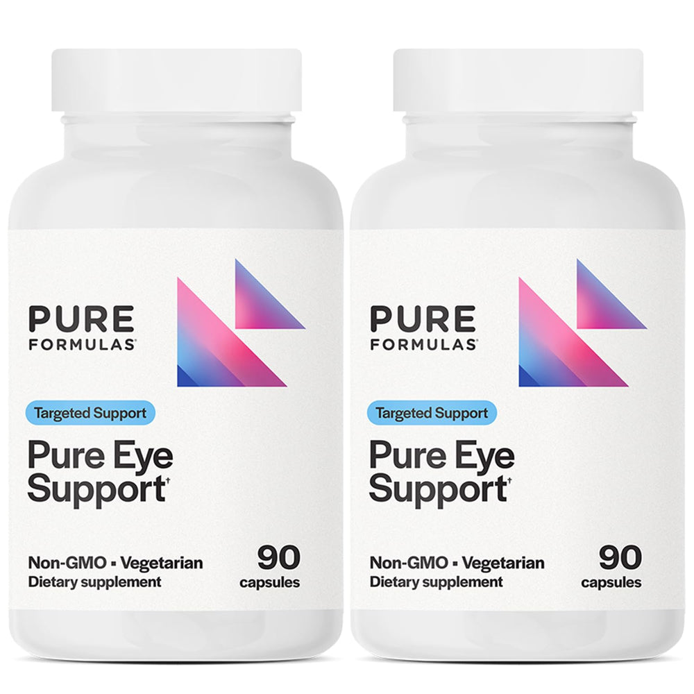 PureFormulas Pure Eye Support bottle front view for eye health support.