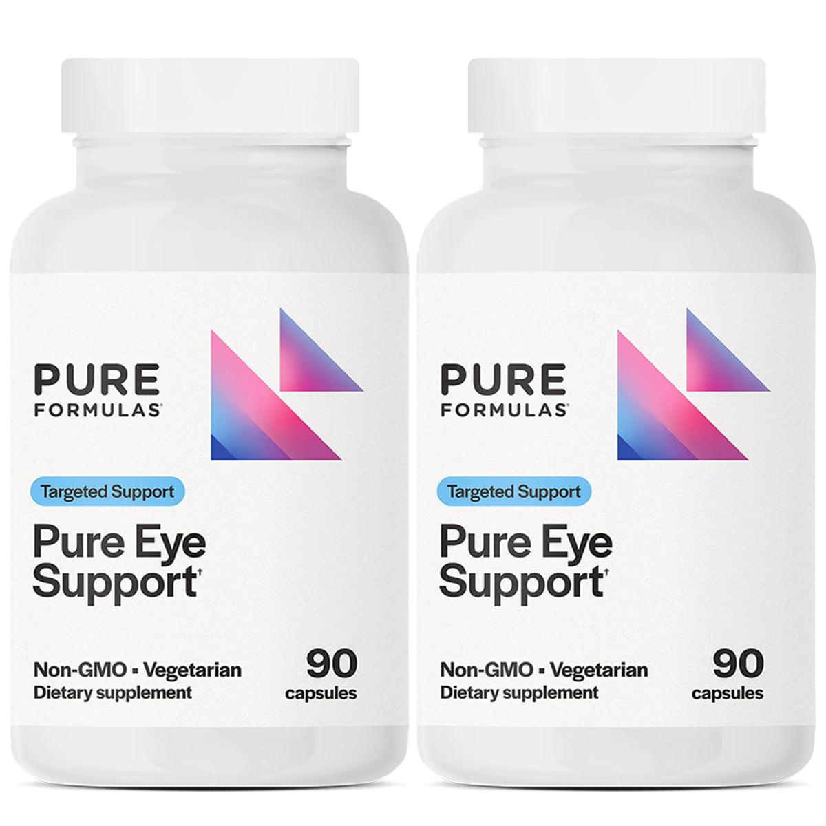 PureFormulas Pure Eye Support bottle front view for eye health support.