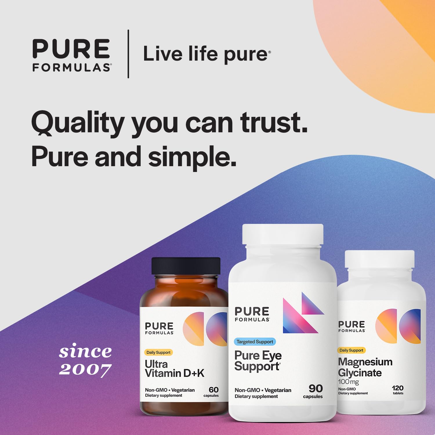 PureFormulas Pure Eye Support daily use scene with capsules near morning routine