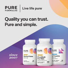 PureFormulas PureMulti for Men in a morning routine for steady daily energy.