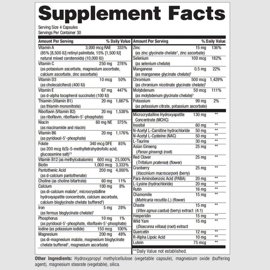 PureFormulas PureMulti for Women capsules offer convenient daily support.