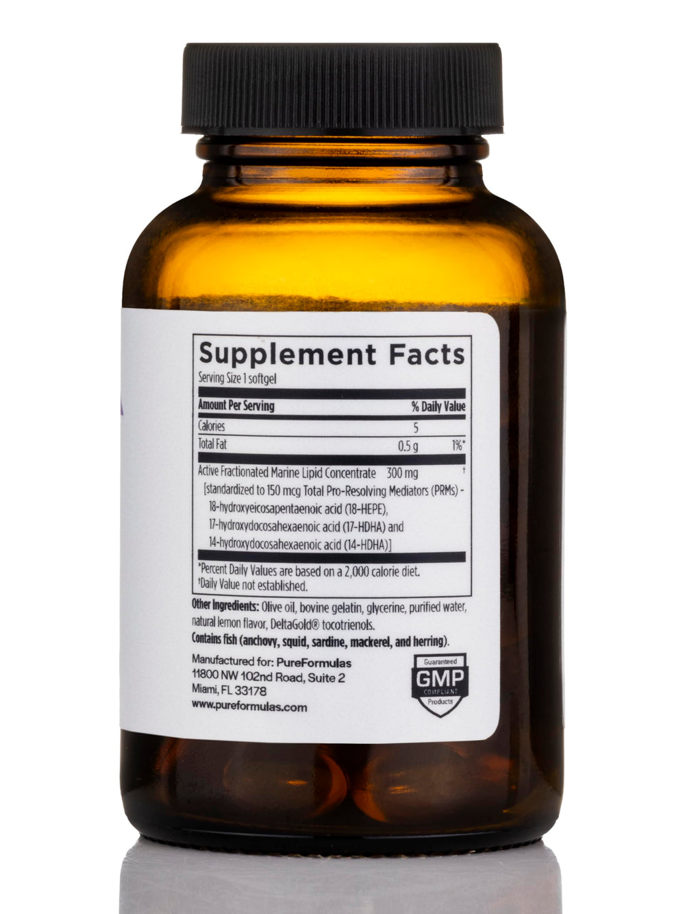 PureFormulas SPM Vital lemon-coated softgels on a clean surface for daily mobility care.
