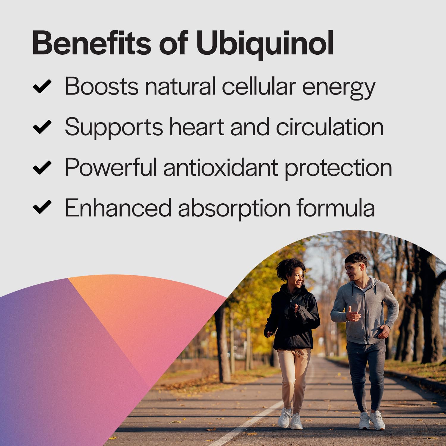 PureFormulas ubiquinol softgels packaging closeup emphasizes daily use