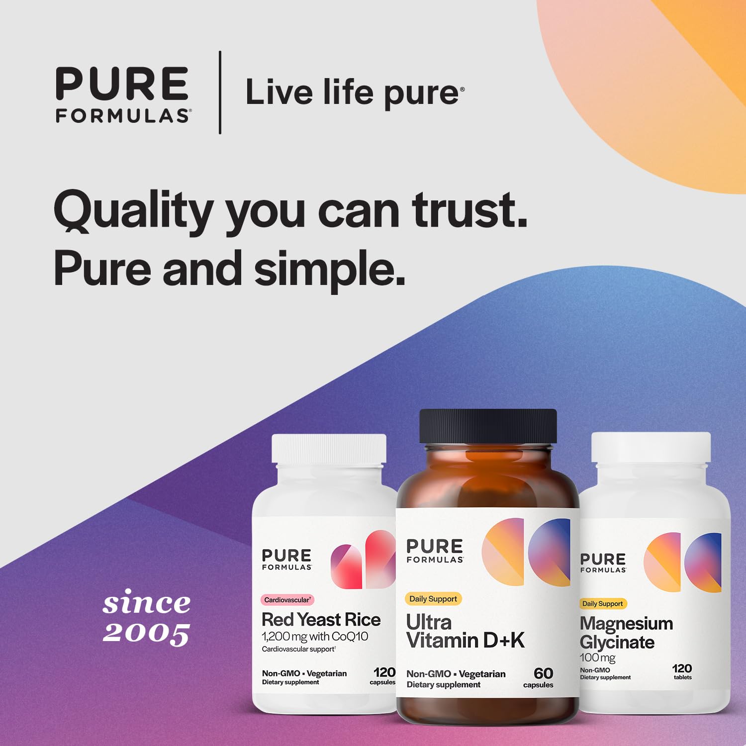 PureFormulas Vitamin D3 K2 5000 IU bottle on table suggests easy integration.