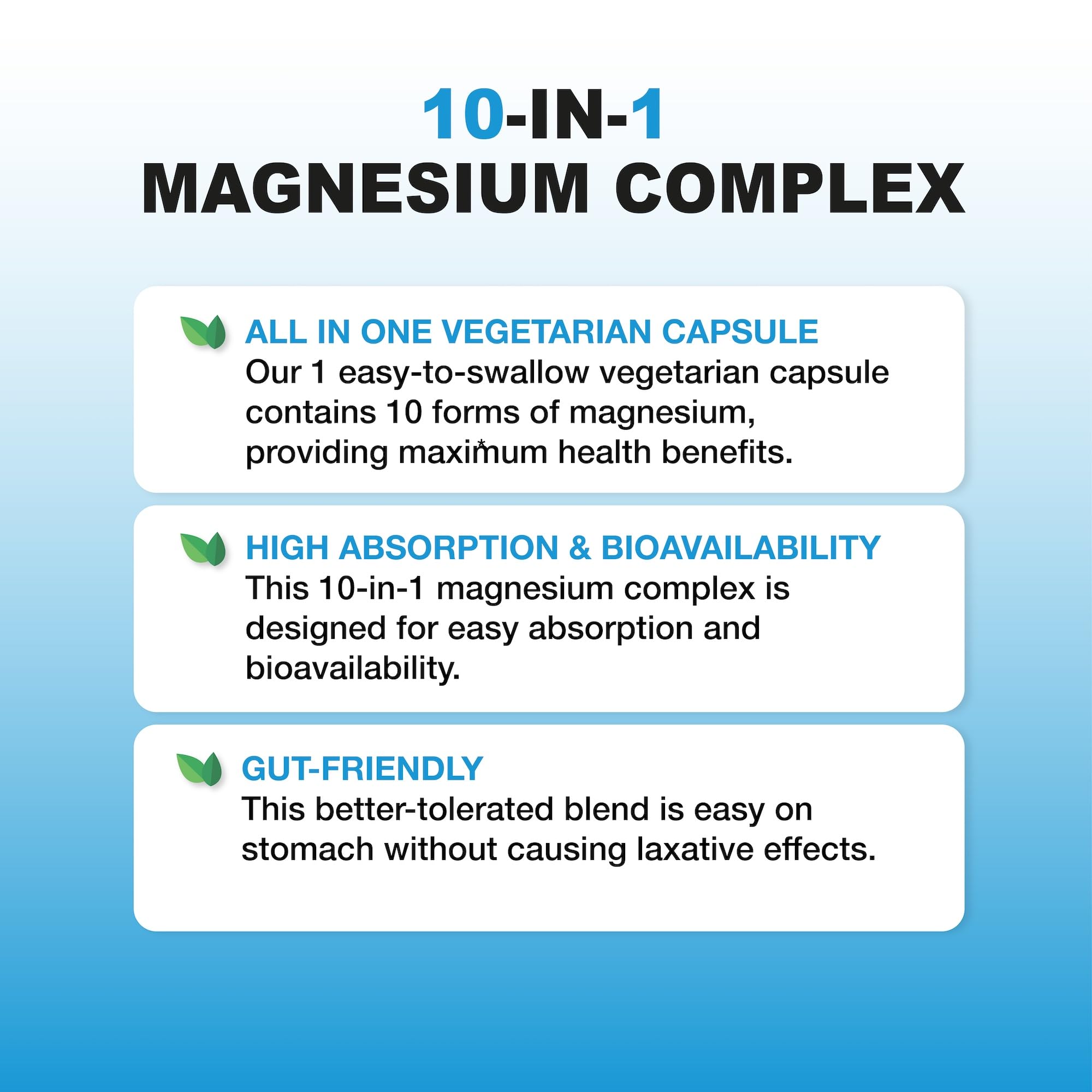 Image of ten magnesium forms for broad mineral support in Puregen Labs product.