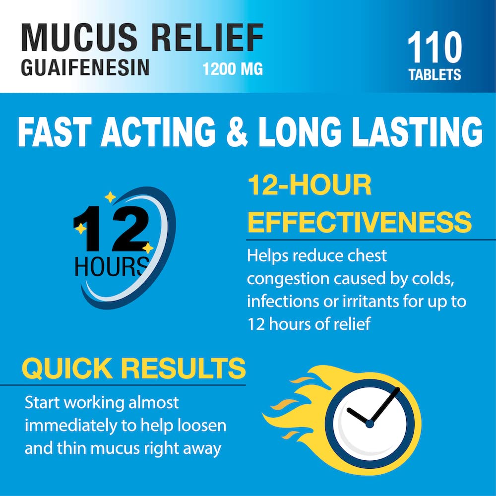 Puregen Labs Mucus Relief packaging label highlights non-drowsy daytime use