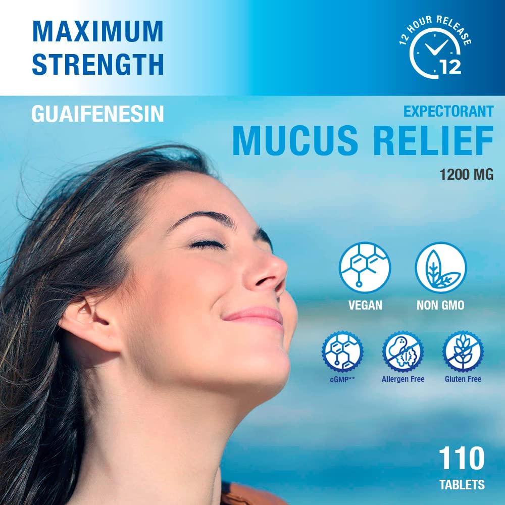 Puregen Labs Mucus Relief use scene with water for easy swallowing