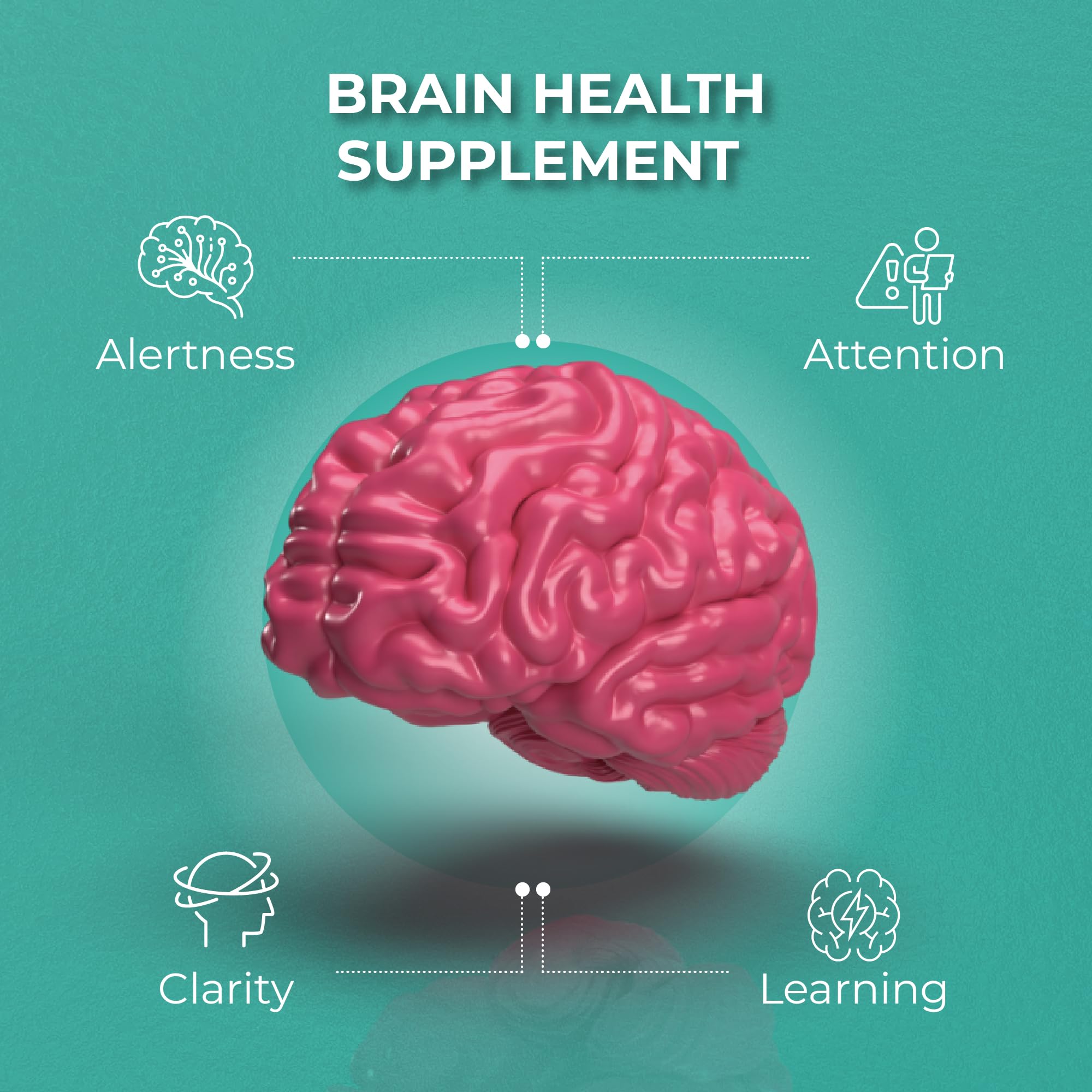 PureHealth Research Ageless Brain bottle mockup on a clean surface