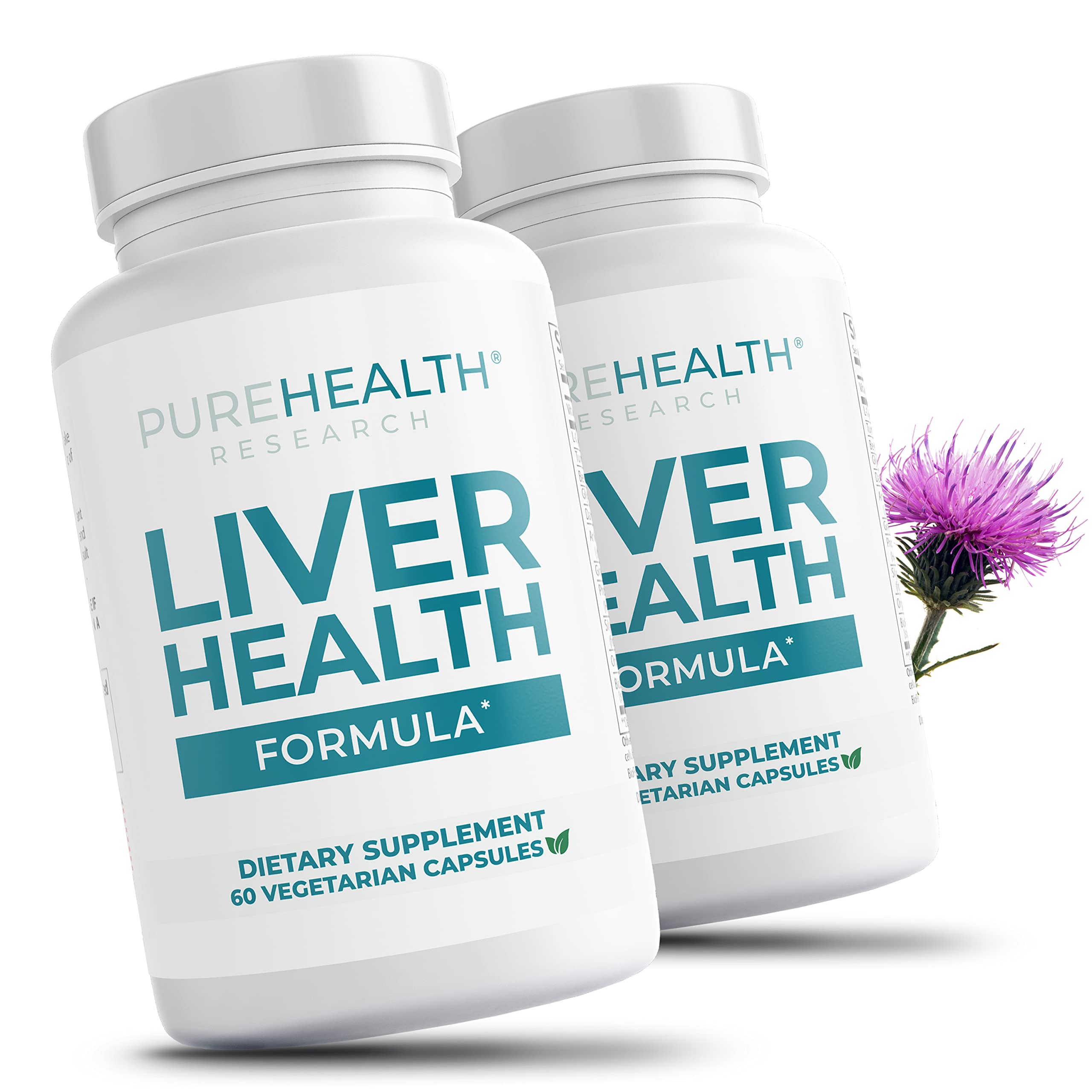 PureHealth Research Liver Health Detox bottle featuring artichoke highlights may support bile flow and digestion