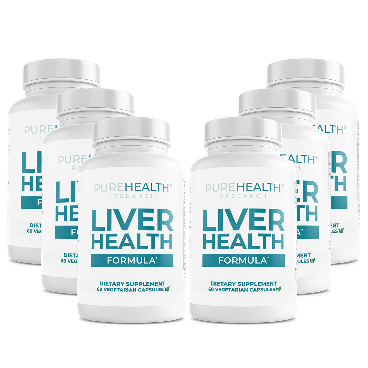 PUREHEALTH RESEARCH Liver Health Detox bottle on kitchen counter for daily detox support