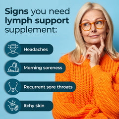PureHealth Research Lymph System Support bottle label with clear ingredient info