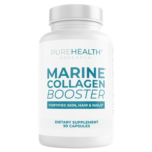 PureHealth Research Marine Collagen bottle for smoother skin