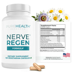 PureHealth Research Nerve Regen bottle front for nerve support