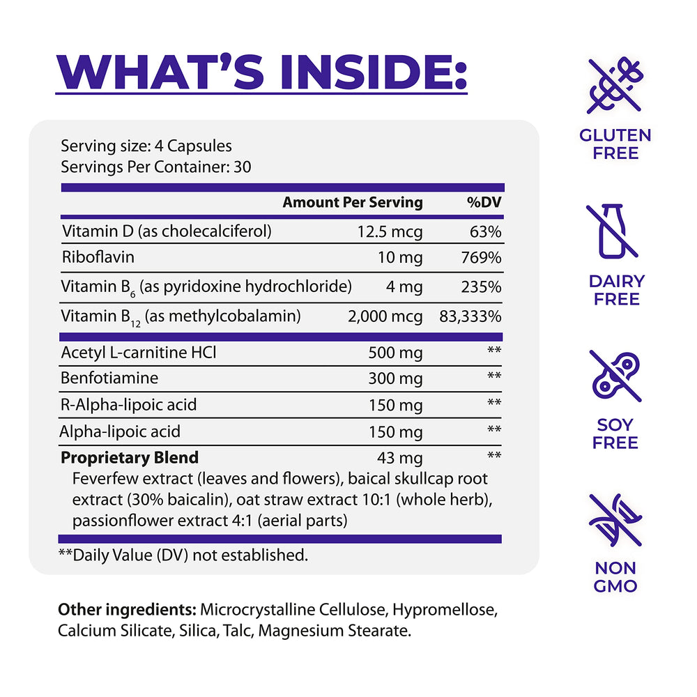 PureHealth Research Nerve Regen bottle side view highlighting dosage convenience