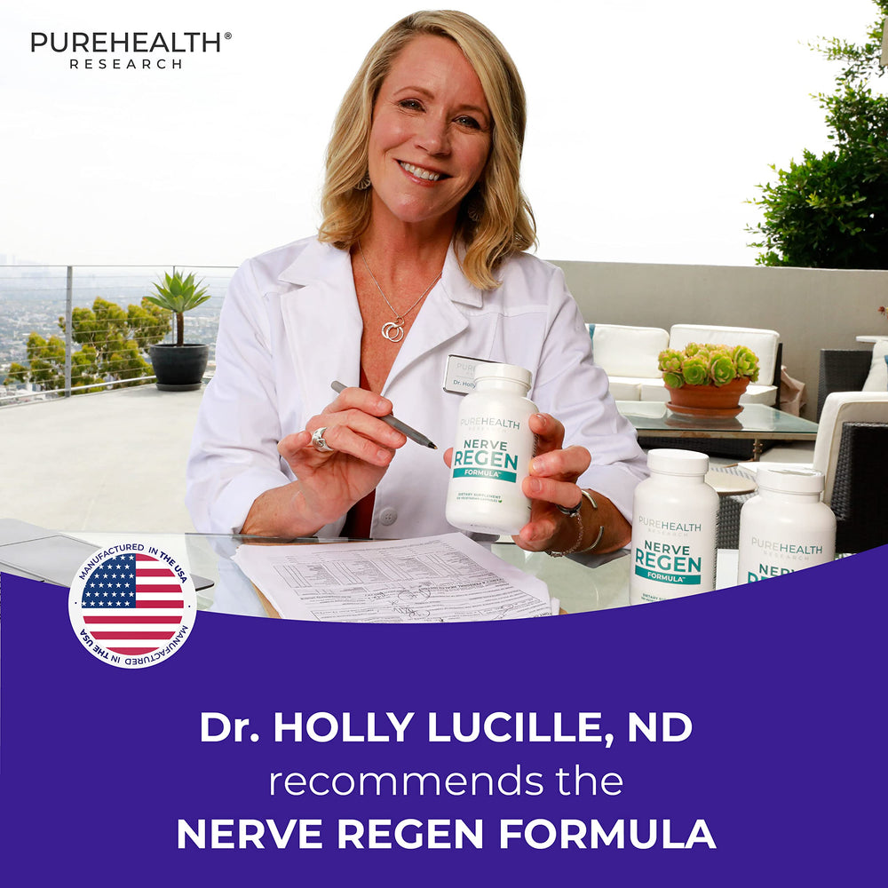 PureHealth Research Nerve Regen label and packaging emphasizing quality