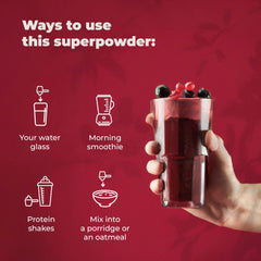 PureHealth Reds packaging highlights vegan, gluten-free, dairy-free attributes
