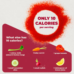 Pouring PureHealth Reds powder into a smoothie cup to show quick mixability