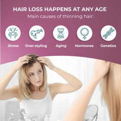 PUREHEALTH RESEARCH ReGrow capsules shown for daily-use hair health routine.