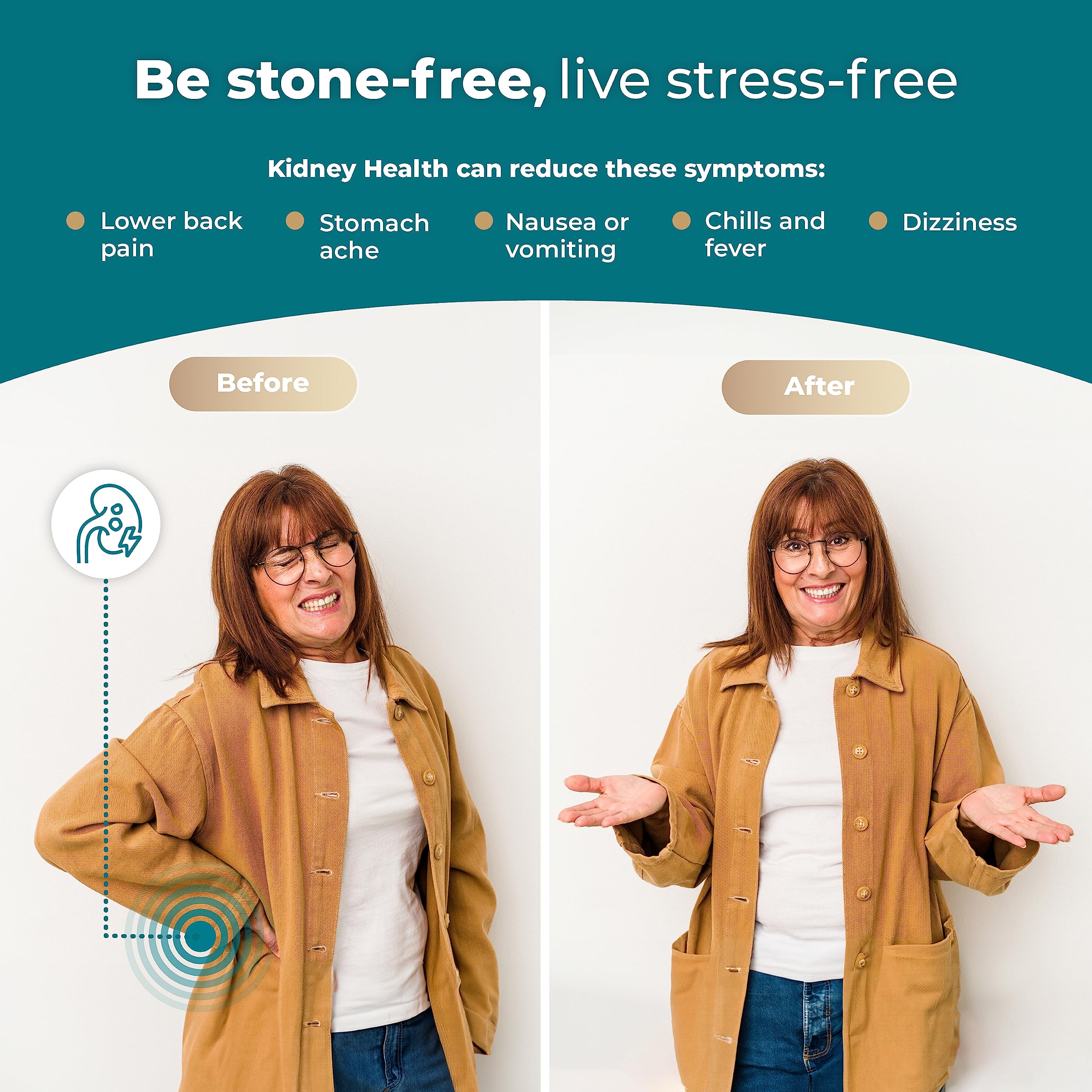 PureHealth Research stone breaker blend capsules, potentially aiding stone passage.