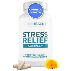 PureHealth Research Stress Release Complex bottle supports occasional stress management.