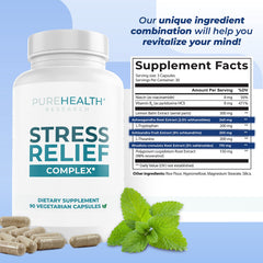 PureHealth Research glass bottle with capsules ready for daily use.