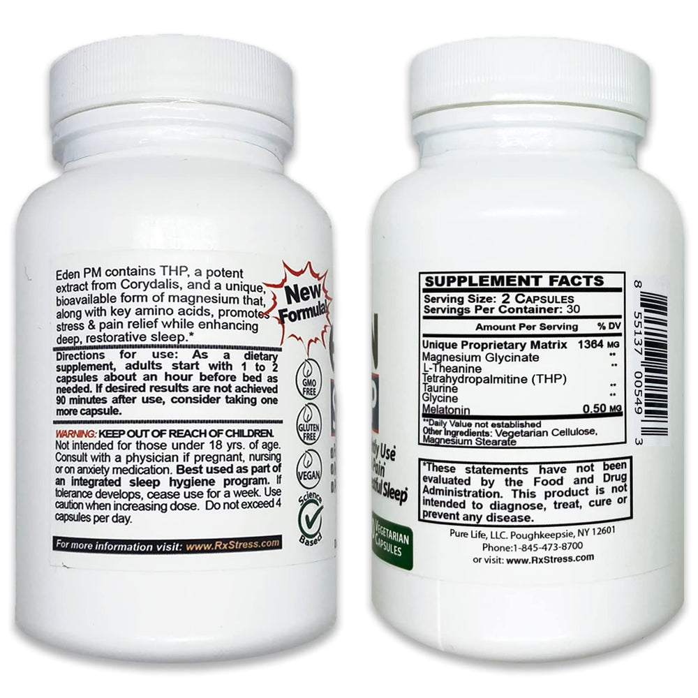 PureLife Eden Daily Sleep recovery cue after waking for better rest.