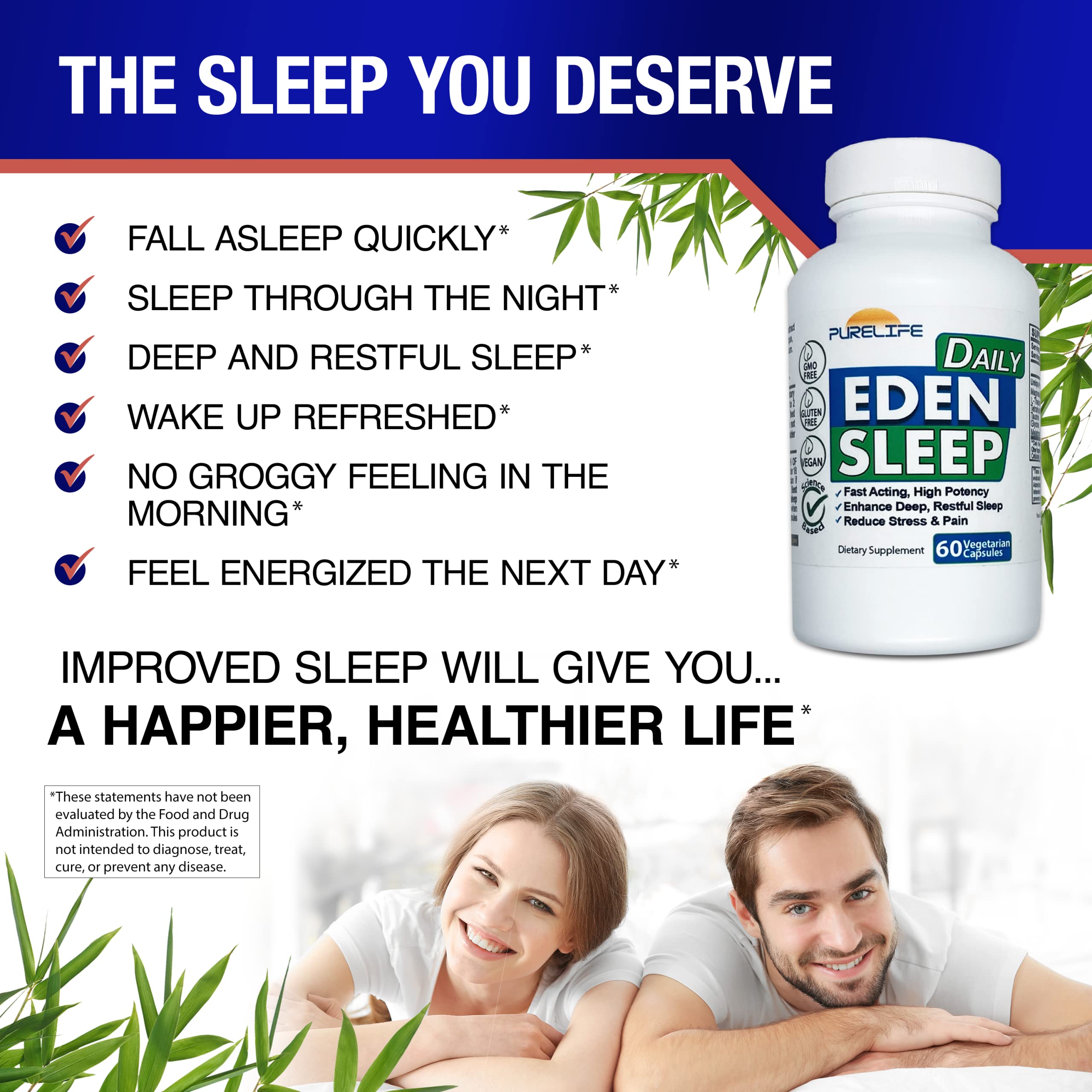 PureLife Eden Daily Sleep ritual scene illustrating a calm bedtime routine.