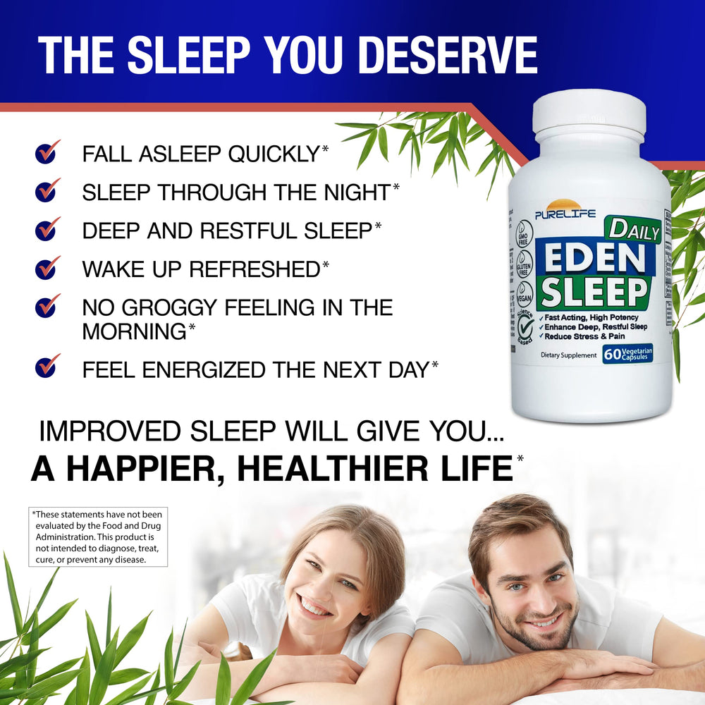 PureLife Eden Daily Sleep ritual scene illustrating a calm bedtime routine.