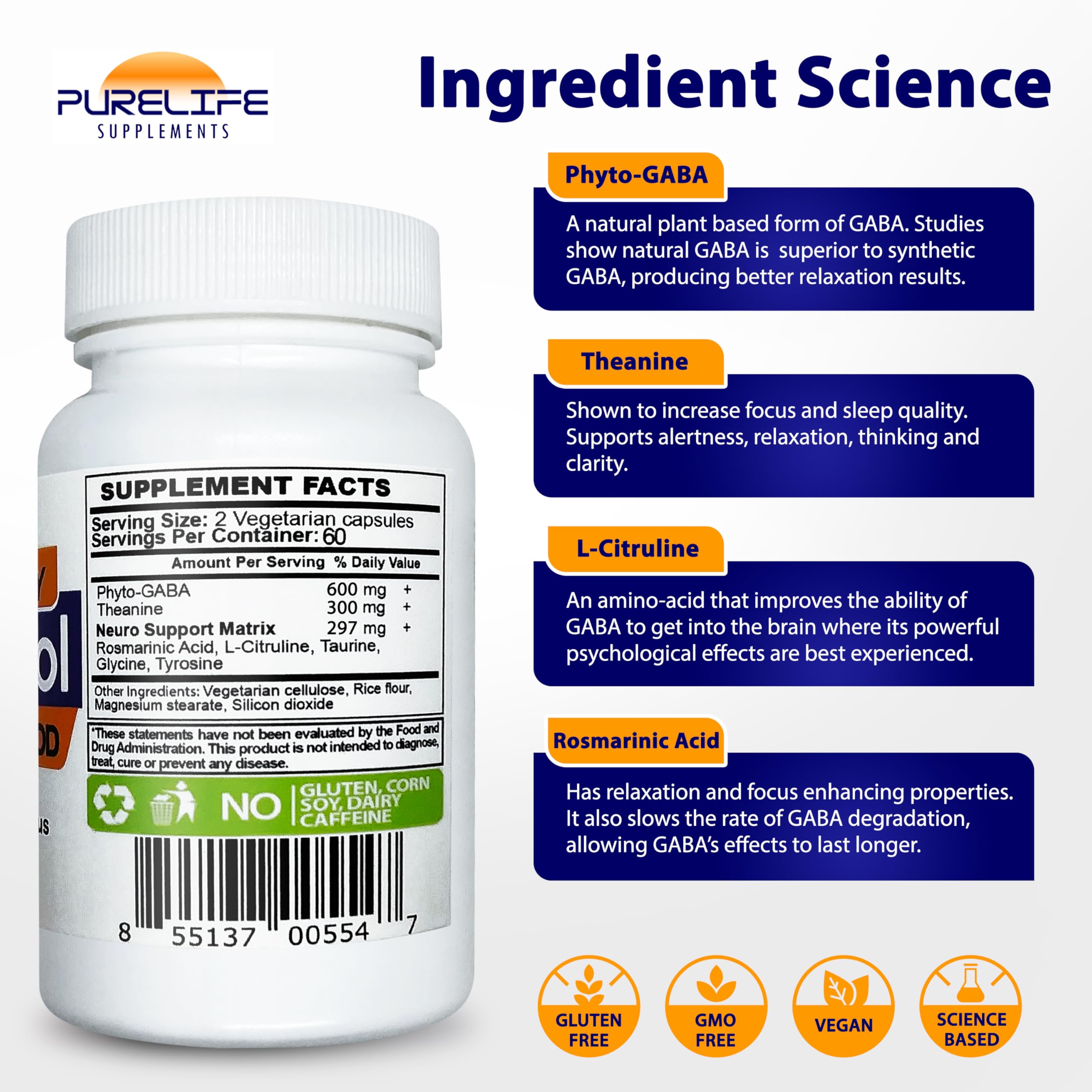 PureLife Gabatrol Daily night-time use scene for unwinding and better sleep.