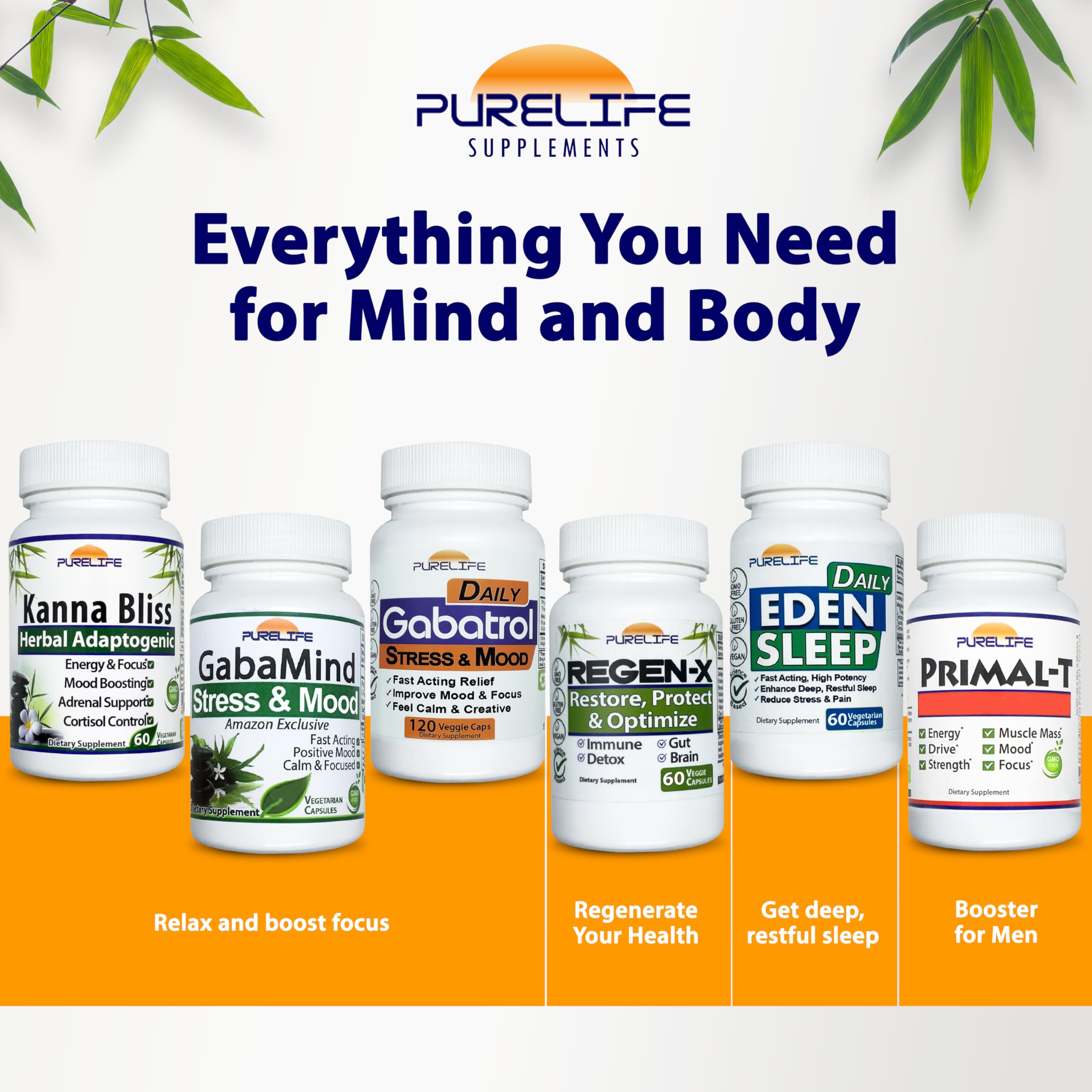 PureLife Kanna Bliss morning desk scene promoting focus and energy.