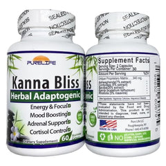 PureLife Kanna Bliss packaging box on shelf, ready for daily use.