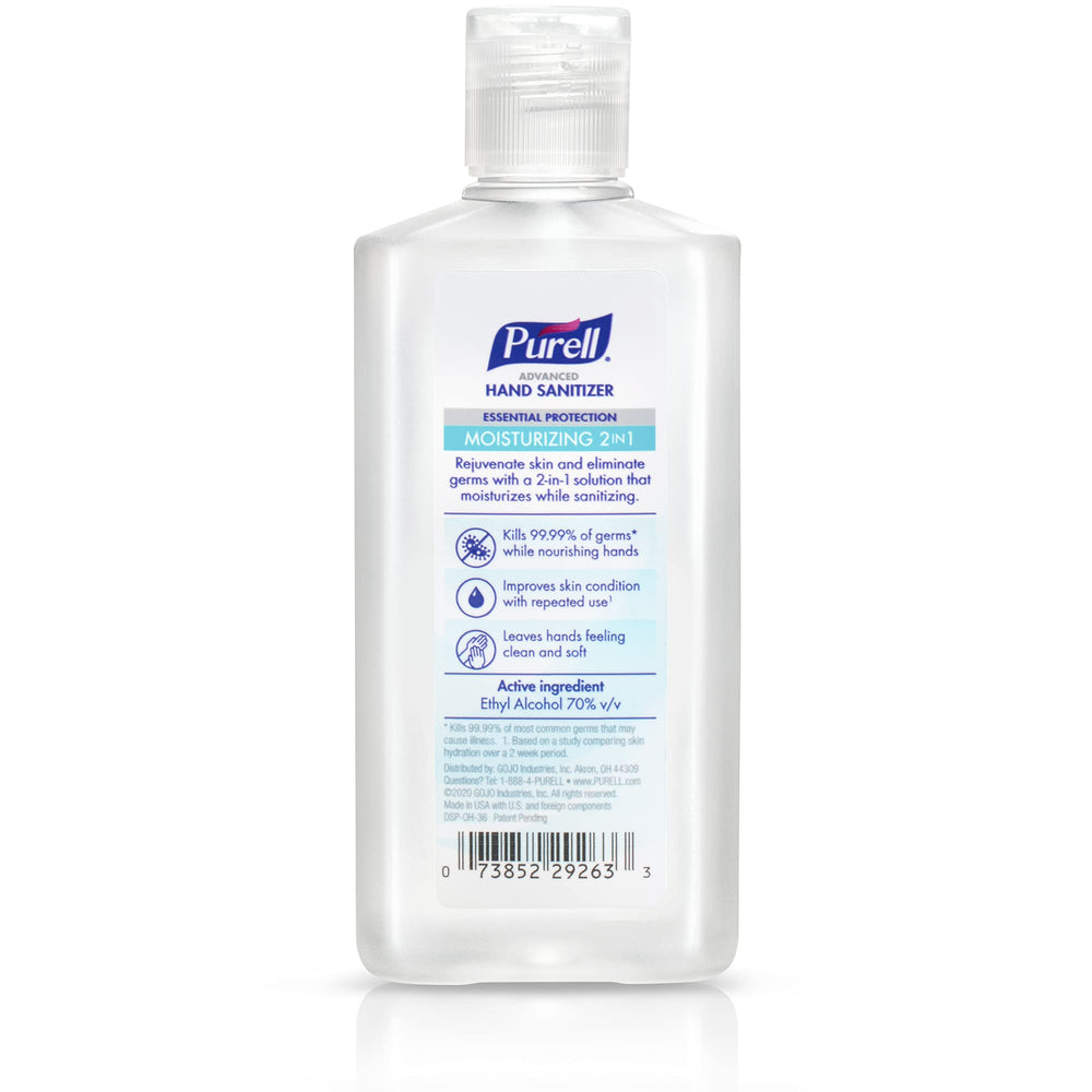 Purell 2in1 sanitizer with flip-top cap for easy one-handed use