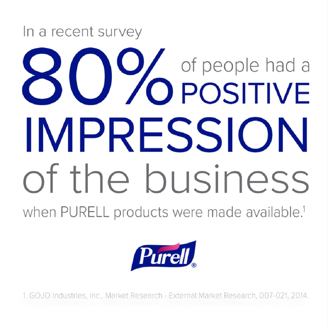 Purell Advanced Foam sealed packaging promotes hygiene during restocking.