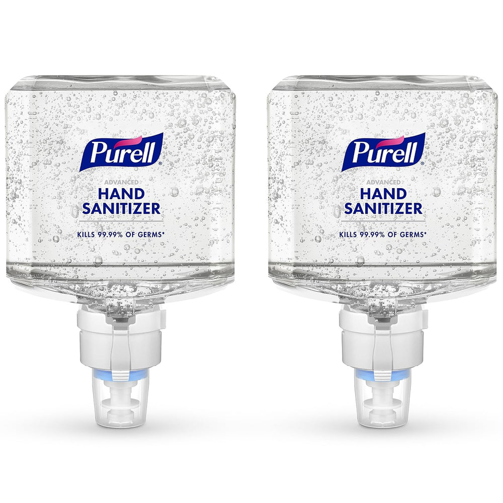 Purell Advanced hand sanitizer gel refill 1200 ml for ES8 dispenser keeps hands refreshed.