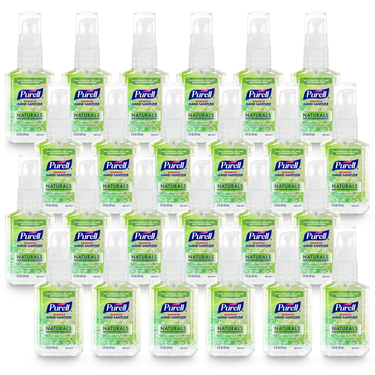 Purell Advanced Hand Sanitizer Naturals citrus 2oz bottle, quick germ reduction on the go