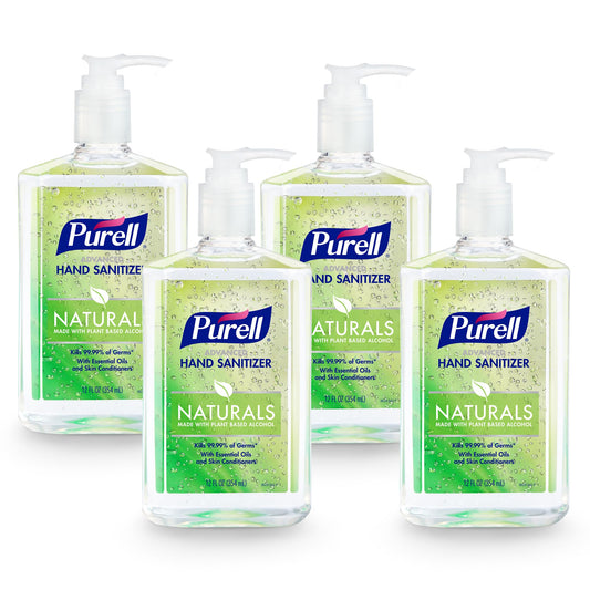 Purell Advanced Hand Sanitizer Naturals citrus pump 12oz bottle for quick germ protection