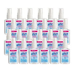 PURELL Advanced Hand Sanitizer Refreshing Gel 2oz bottle with pump for quick on-the-go sanitizing.
