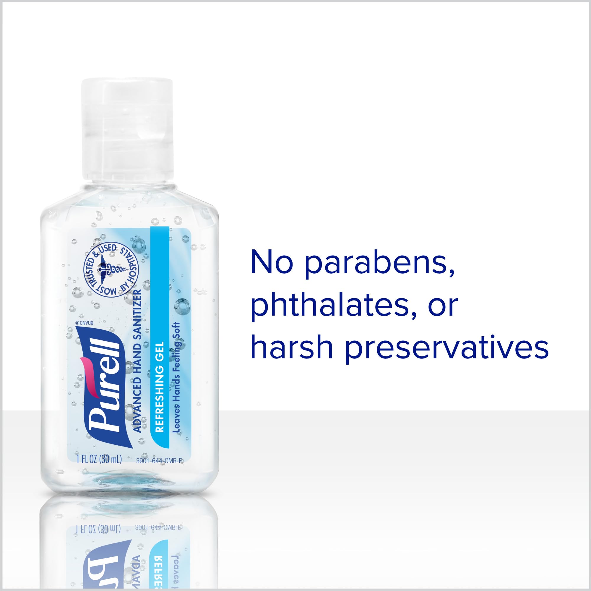 Purell Advanced Hand Sanitizer bottle pictured in a purse for everyday carry.